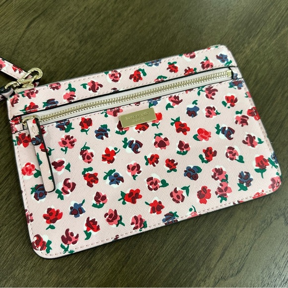 NWT Kate Spade New York Pink Multi Tinie Floral Mini Clutch - Picture 1 of 7